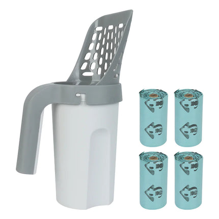 Cat Litter Scoop with Built-in Waste Bin