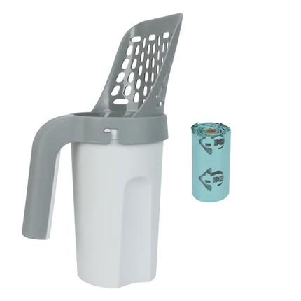 Cat Litter Scoop with Built-in Waste Bin