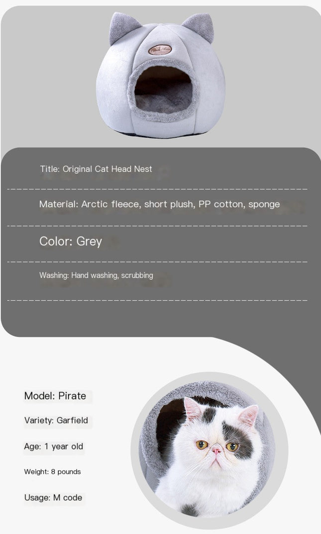Cozy Cat Bed for Deep Sleep Pet Comfort