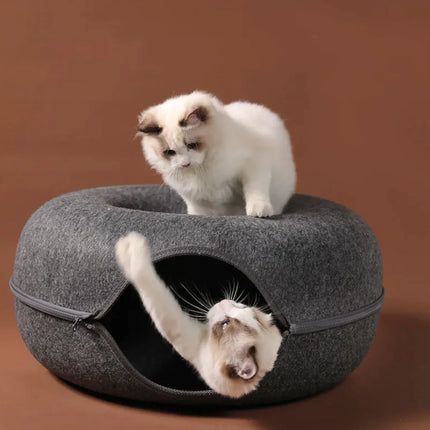 Four Seasons Felt Cat Tunnel Bed