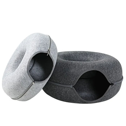 Four Seasons Felt Cat Tunnel Bed