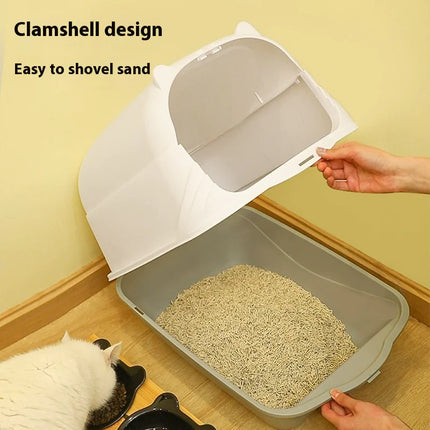 Enclosed Cat Litter Box with Lid