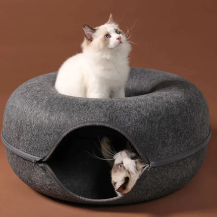 Four Seasons Felt Cat Tunnel Bed