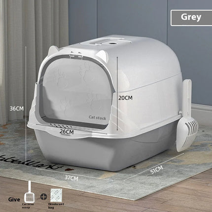 Enclosed Cat Litter Box with Lid