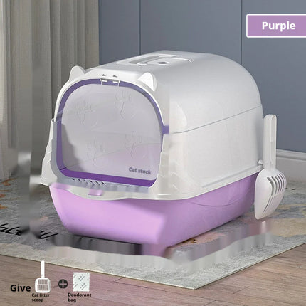 Enclosed Cat Litter Box with Lid
